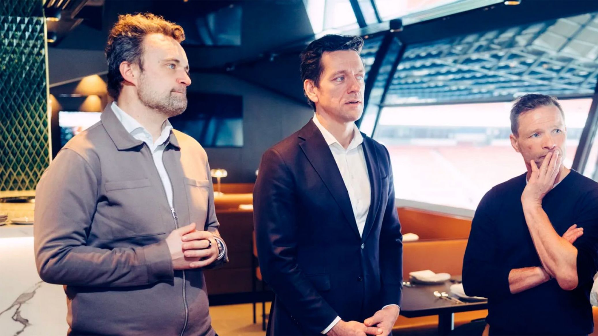 Frans Hammer, DIF, beskæftigelsesminister Kaare Dybvad Bek og beskæftigelsesborgmester Andreas Kiel fra Københavns Kommune