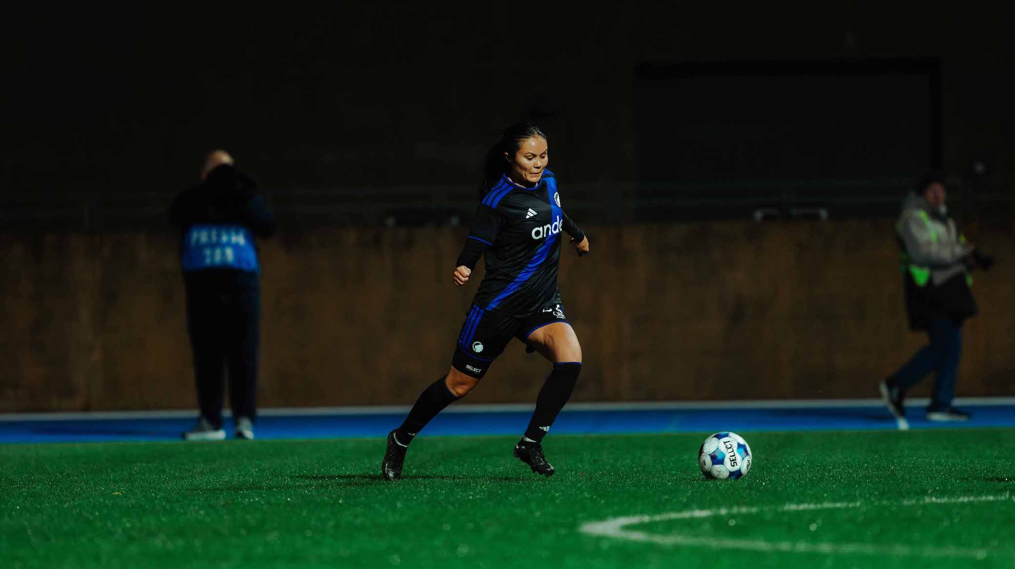 Sunneva Sigurvinsdottir scorede det første mål mod Østerbro
