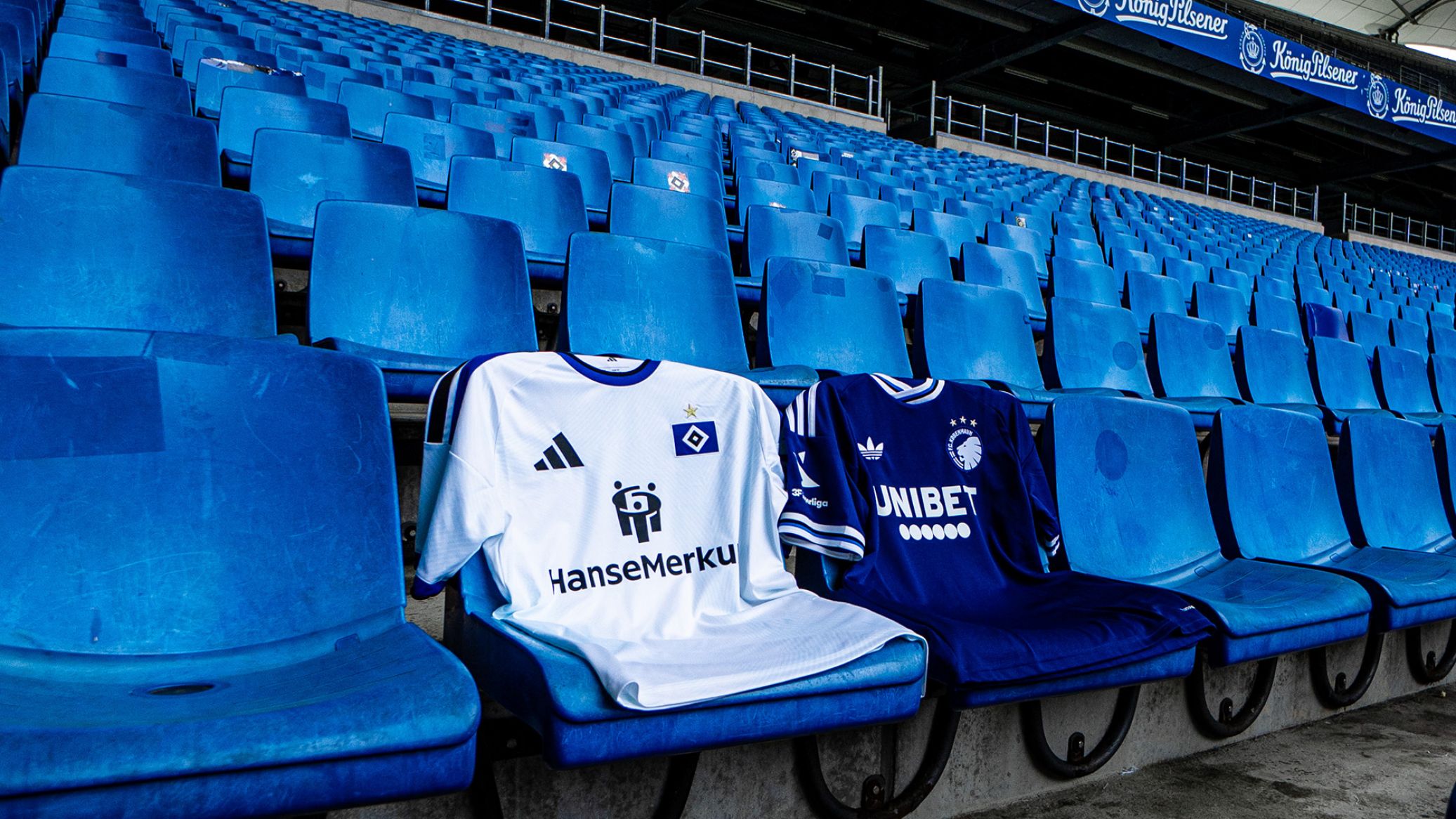 Hamburger SV- og F.C. København-trøjer