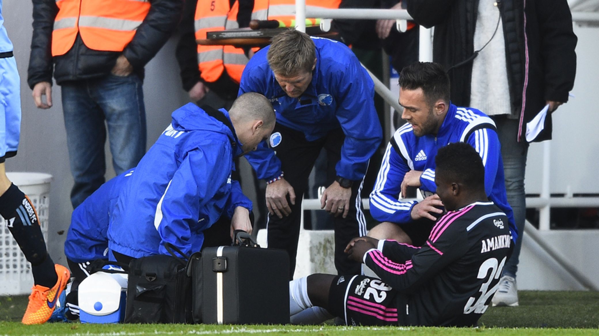 Danny Amankwaa snaps Achilles tendon
