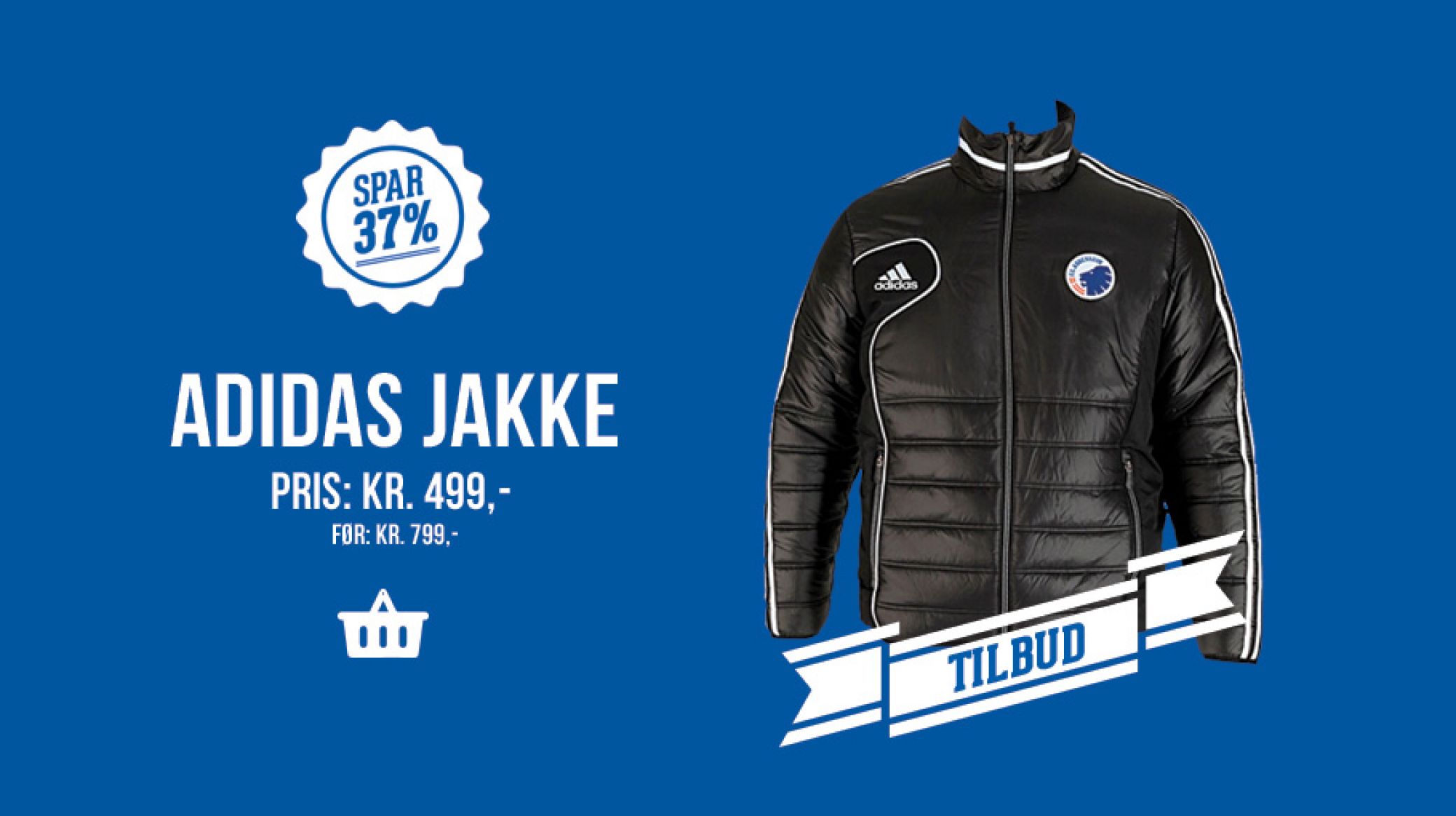 Spar 37% på Adidas FCK-jakke
