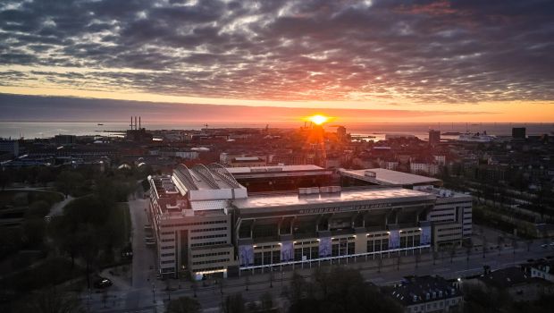 Telia Parken, luftfoto