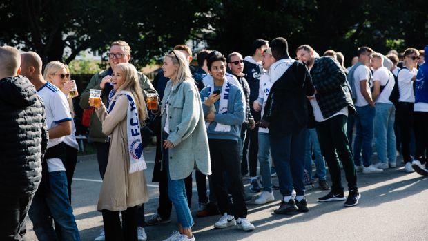 FCK-fans uden for Parken