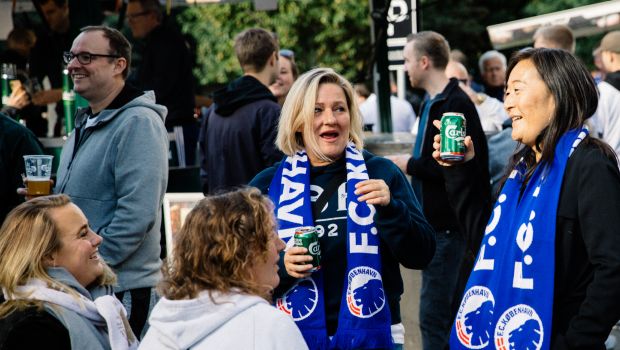 FCK-fans uden for Parken