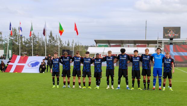 U19-holdet før finalen mod Ajax
