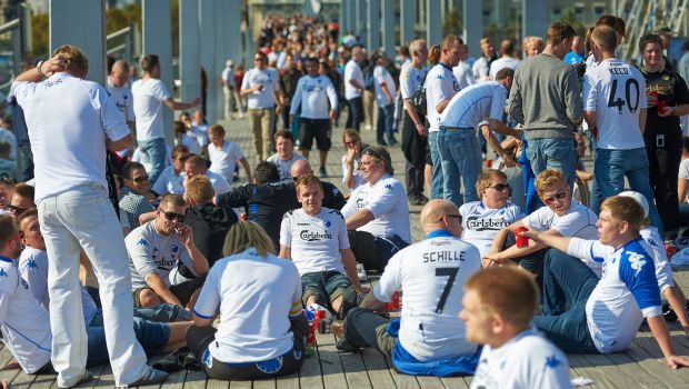 FCK-fans i Barcelona i oktober 2010