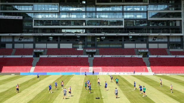 Træning i Telia Parken