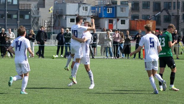 U19-jubel efter Ali Almosawes 2-1-mål mod Esbjerg