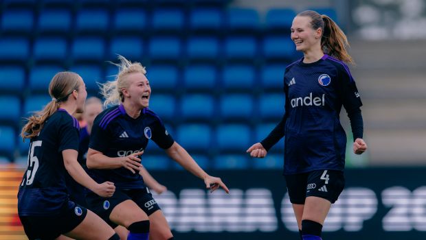 Jubel efter målet af Olivia Bergmann