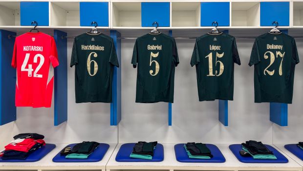 F.C. København-trøjer i omklædningsrummet