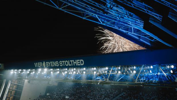 Udsigt over Parkens tribuner