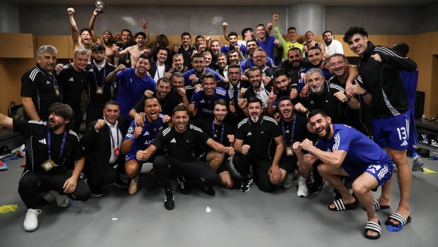 Qarabag FK fejrer Champions League-sejren over Benfica