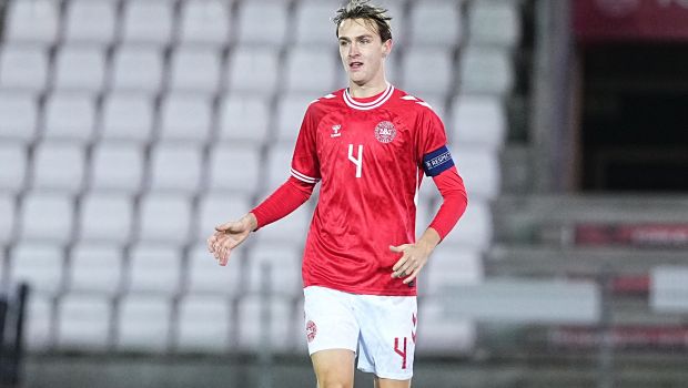 William Clem i aktion for Danmarks U21-landshold