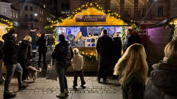 F.C. Københavns Fanshops bod på Copenhagen Winter Wonderland
