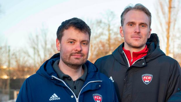 Sportschef Marcus Oxe og cheftræner William Bergendahl