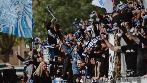 F.C. København-fans i Vanløse Idrætspark