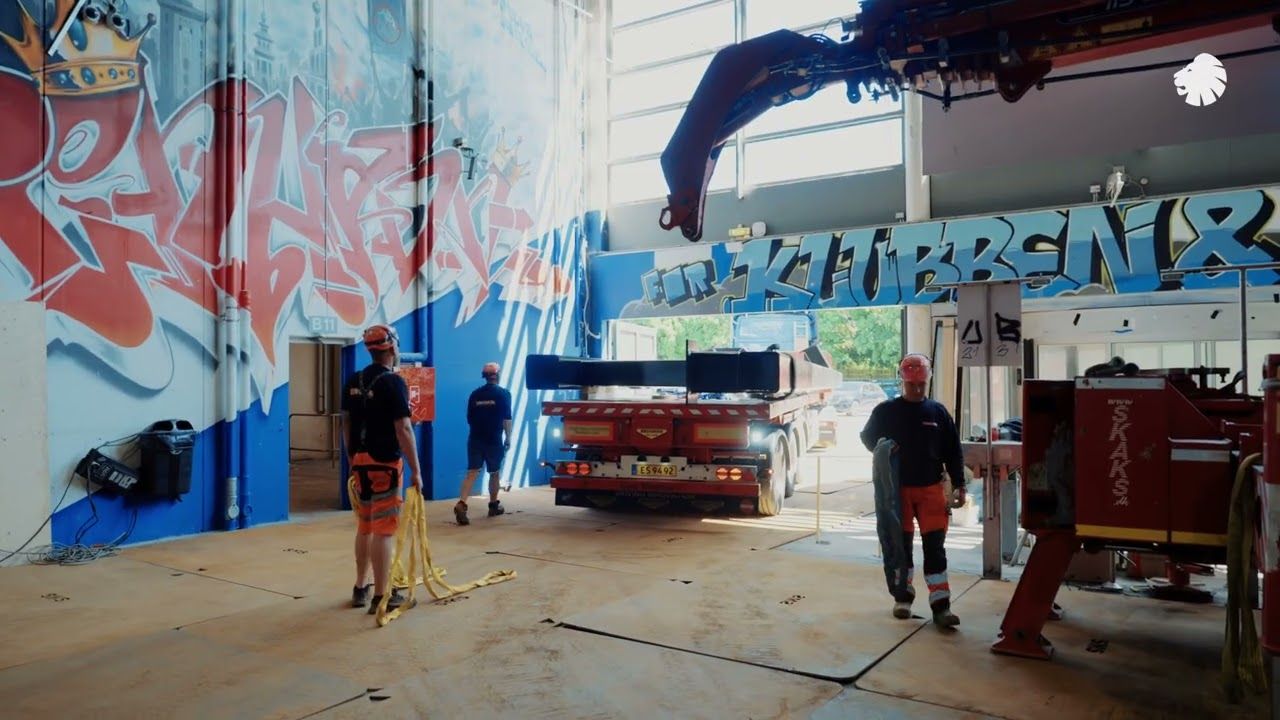 More than 25 tons of steel in place under the B-stand | FC Copenhagen