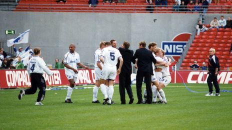 Jubel efter pokalfinale-sejren