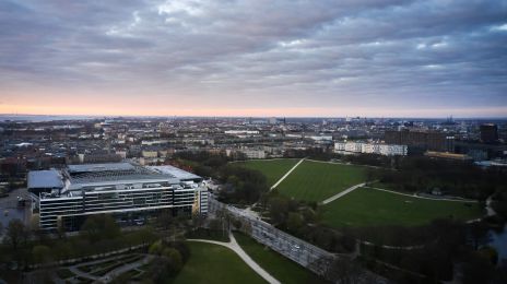 Telia Parken, luftfoto