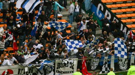 FCK-fans på Stade Félix Bollaert i Lens