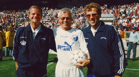 Cheftræner Benny Johansen, materialemand Klaus Busk og assistenttræner Keld Kristensen
