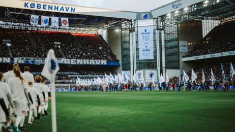 Blue & White Banner Day i Parken