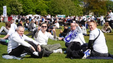 F.C. København-fans i Fælledparken