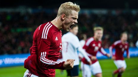 Nicolai Boilesen har scoret for Danmark mod Norge