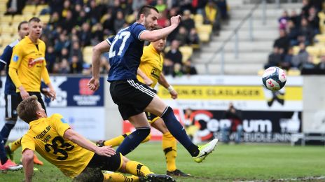 Michael Lüftner får et mål underkendt for offside