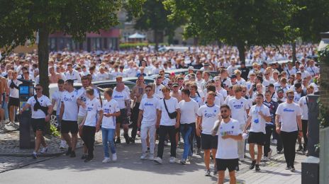 FCK fans på vej til Parken