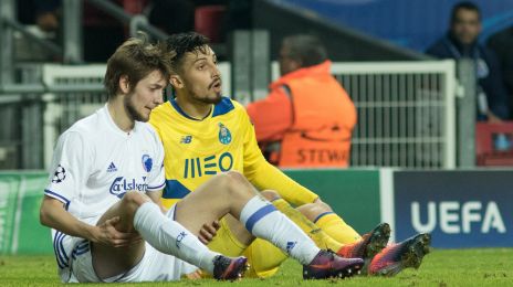 Rasmus Falk og Alex Telles