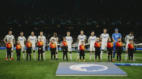 Holdfoto med indmarchbørn fra Klub Leo