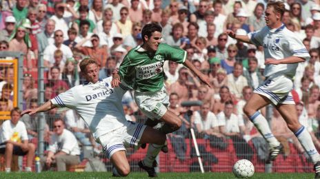 Michael Mio Nielsen i duel med Kenneth Perez
