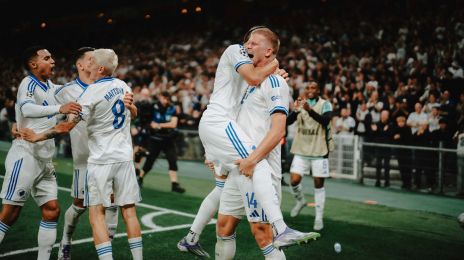 Jubel efter Andreas Cornelius' scoring
