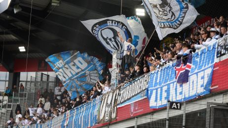 F.C. København-fans på JYSK Park i Silkeborg
