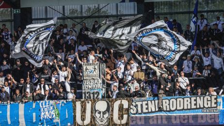 F.C. København-fans på JYSK Park i Silkeborg