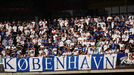 F.C. København-fans på JYSK Park i Silkeborg