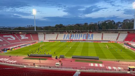View over Stadion Rajko Mitic i Beograd
