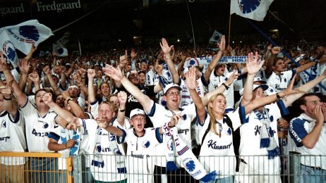 F.C. København-fans jubler i Parken i 1997
