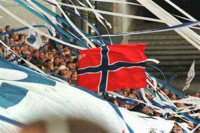 Norsk jubel ved Ståles mål til 1-0.