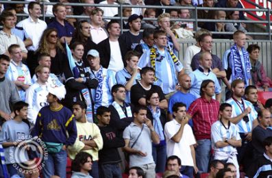 Lazio-fans i Parken