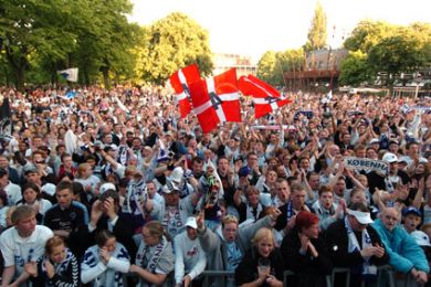 FCK-fans i Tivoli