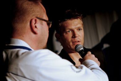 Marcus Allbäck på Carlsberg Corner