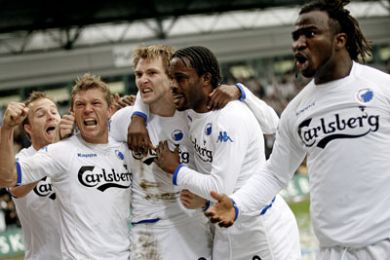 Lars Jacobsen, Marcus Allbäck, Michael Silberbauer, Peter Ijeh og Razak Pimpong