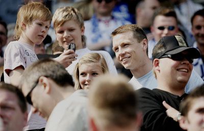 Michael Gravgaard blandt FCK-fansene i Odense