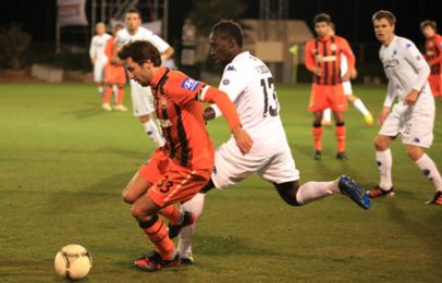 Pape Pate Diouf kom ind i 2. halvleg i stedet for Martin Vingaard på venstre midtbane. Foto: FCK.dk