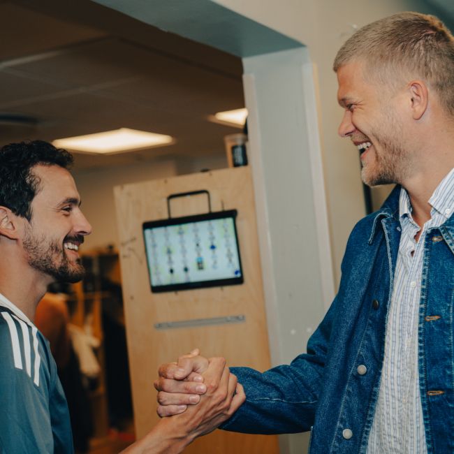 Thomas Delaney og Andreas Cornelius Thomas Delaney og Andreas Cornelius