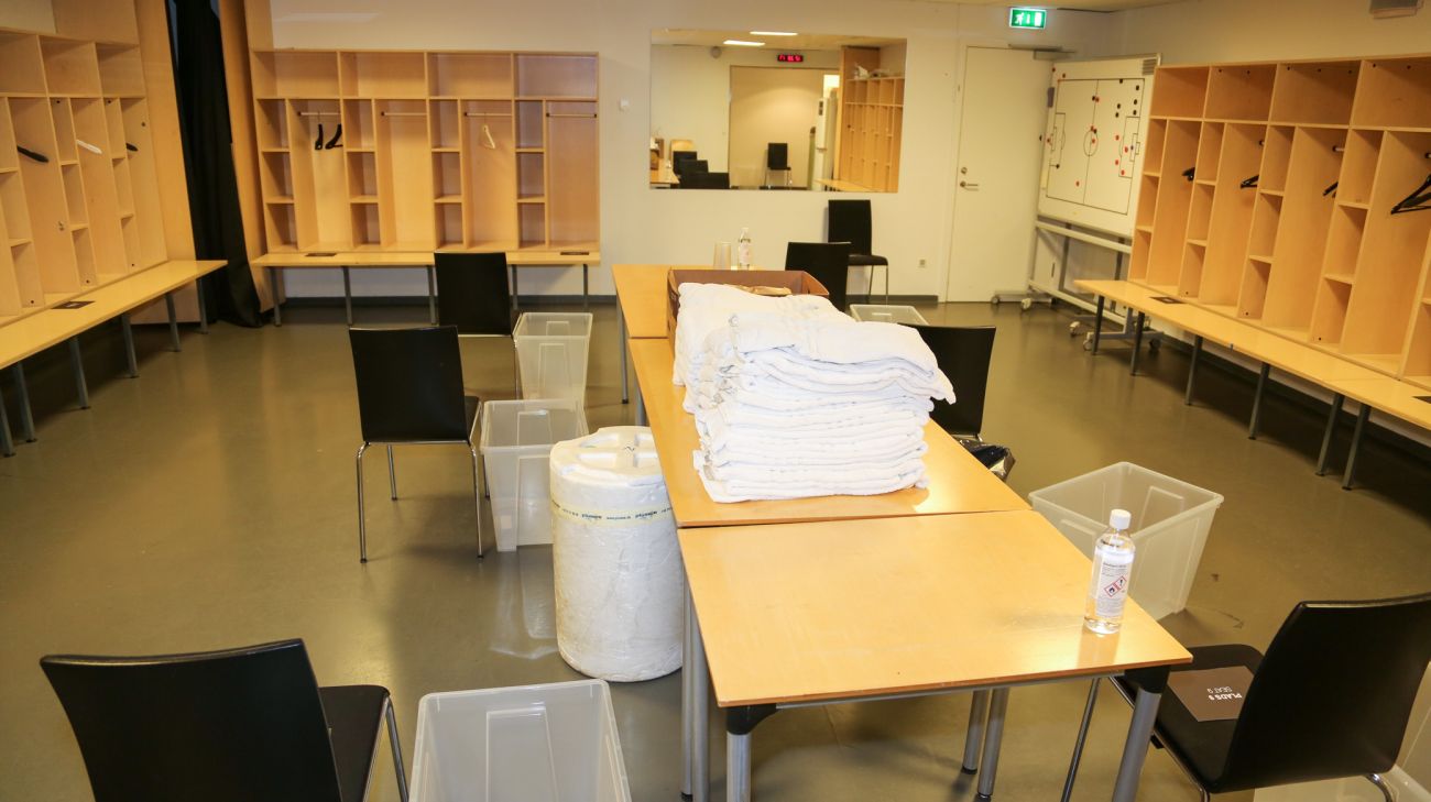 Udeholdets omklædningsrum Udeholdets omklædningsrum