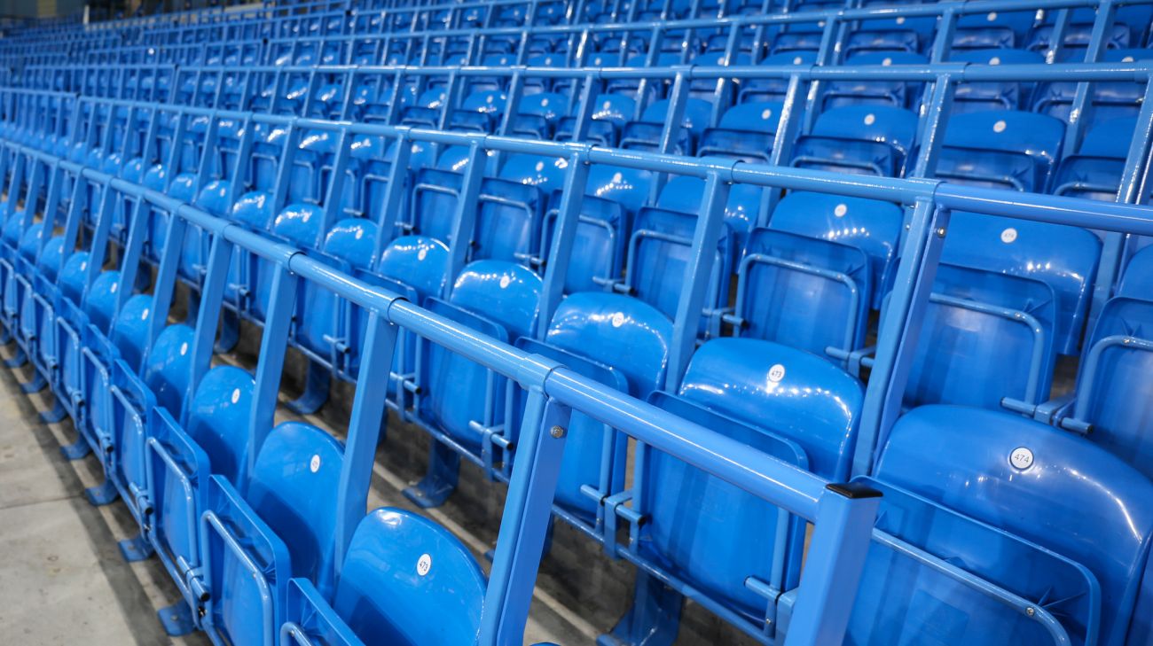 Safe Standing pladser på City of Manchester Stadium