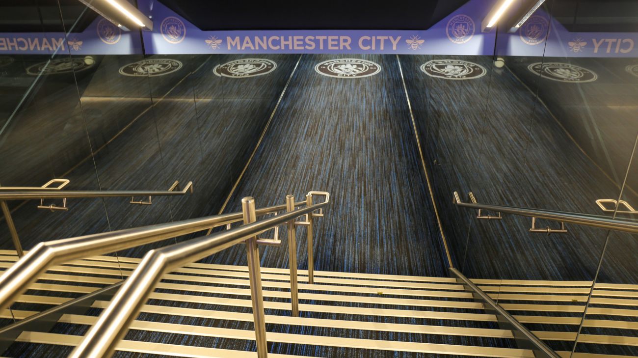 Spillertunnellen på City of Manchester Stadium